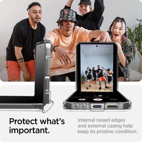 Etui Spigen Ultra Hybrid Pro na Samsung Galaxy Z Flip 6 - przezroczyste Etui Spigen Ultra Hybrid Pro na Samsung Galaxy Z Flip 6 - przezroczyste
