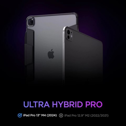 Etui Spigen Ultra Hybrid Pro na iPad Pro 13" 2024 - czarne Etui Spigen Ultra Hybrid Pro na iPad Pro 13" 2024 - czarne
