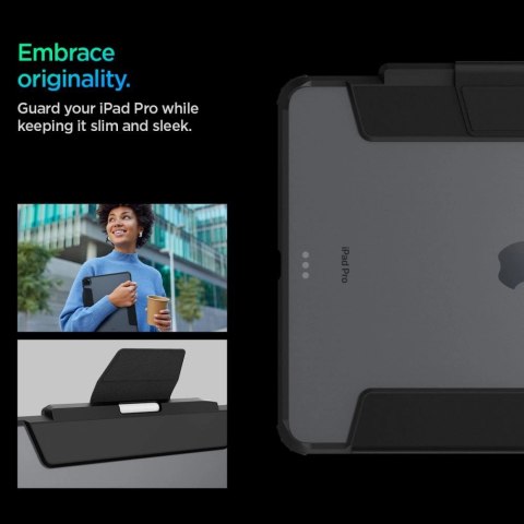 Etui Spigen Ultra Hybrid Pro na iPad Pro 13" 2024 - czarne Etui Spigen Ultra Hybrid Pro na iPad Pro 13" 2024 - czarne