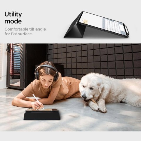 Etui Spigen Ultra Hybrid Pro na iPad Pro 13" 2024 - czarne Etui Spigen Ultra Hybrid Pro na iPad Pro 13" 2024 - czarne