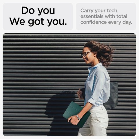 Etui Spigen Urban Fit na iPad Air 13" 2024 - zielone Etui Spigen Urban Fit na iPad Air 13" 2024 - zielone