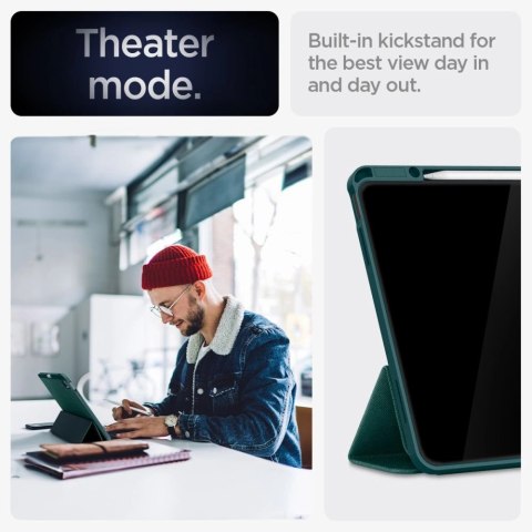 Etui Spigen Urban Fit na iPad Air 13" 2024 - zielone Etui Spigen Urban Fit na iPad Air 13" 2024 - zielone