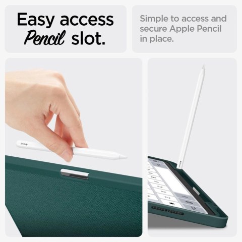 Etui Spigen Urban Fit na iPad Air 13" 2024 - zielone Etui Spigen Urban Fit na iPad Air 13" 2024 - zielone