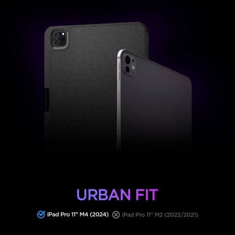 Etui Spigen Urban Fit na iPad Pro 11" 2024 - czarne Etui Spigen Urban Fit na iPad Pro 11" 2024 - czarne