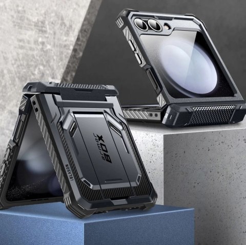 Etui Supcase IBLSN ArmorBox na Samsung Galaxy Z Flip 6 - czarne Etui Supcase IBLSN ArmorBox na Samsung Galaxy Z Flip 6 - czarne