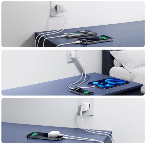 Ładowarka Joyroom JR-TCF12 sieciowa 2x USB-C 20W PD / QC 3.0 - biała Ładowarka Joyroom JR-TCF12 sieciowa 2x USB-C 20W PD / QC 3.0 - biała