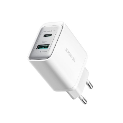 Ładowarka Joyroom JR-TCF15 sieciowa USB-C / USB-A 30W - biała Ładowarka Joyroom JR-TCF15 sieciowa USB-C / USB-A 30W - biała