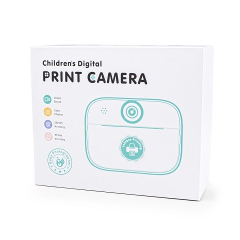 Mini drukarka termiczna dla dzieci z aparatem fotograficznym i kamerą - zielona Mini drukarka termiczna dla dzieci z aparatem fotograficznym i kamerą - zielona