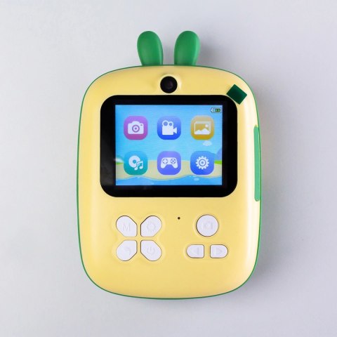 Mini drukarka termiczna dla dzieci z aparatem fotograficznym i kamerą - zielona Mini drukarka termiczna dla dzieci z aparatem fotograficznym i kamerą - zielona