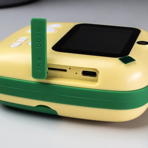 Mini drukarka termiczna dla dzieci z aparatem fotograficznym i kamerą - zielona Mini drukarka termiczna dla dzieci z aparatem fotograficznym i kamerą - zielona