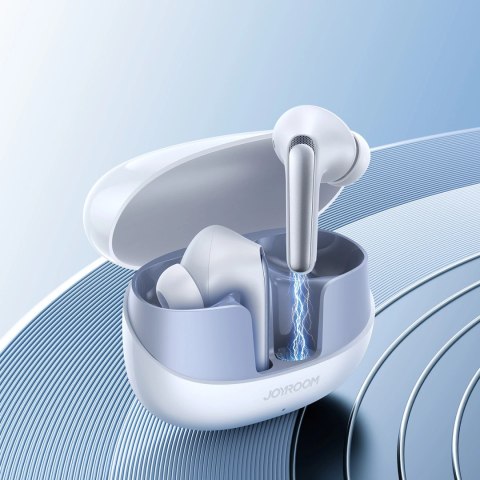 Słuchawki Joyroom Funpods JR-FN2 douszne TWS z Bluetooth 5.4, funkcją ANC i ochroną IP54 - białe Słuchawki Joyroom Funpods JR-FN2 douszne TWS z Bluetooth 5.4, funkcją ANC i ochroną IP54 - białe
