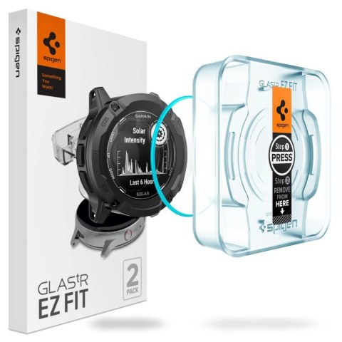 Szkło hartowane Spigen Glas.tR EZ Fit na Garmin Instinct 2X Solar - 2 szt. Szkło hartowane Spigen Glas.tR EZ Fit na Garmin Instinct 2X Solar - 2 szt.