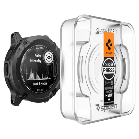 Szkło hartowane Spigen Glas.tR EZ Fit na Garmin Instinct 2X Solar - 2 szt. Szkło hartowane Spigen Glas.tR EZ Fit na Garmin Instinct 2X Solar - 2 szt.