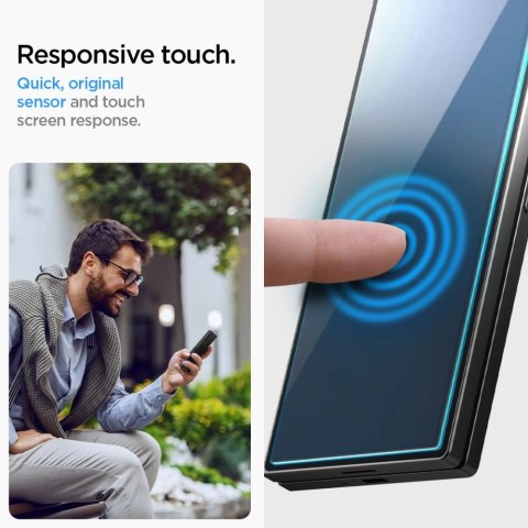 Szkło hartowane Spigen Glas.tR EZ Fit na Samsung Galaxy Z Fold 6 - 2 szt. Szkło hartowane Spigen Glas.tR EZ Fit na Samsung Galaxy Z Fold 6 - 2 szt.