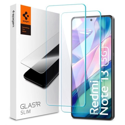 Szkło hartowane Spigen Glas.tR Slim na Xiaomi Redmi Note 13 5G - 2 szt. Szkło hartowane Spigen Glas.tR Slim na Xiaomi Redmi Note 13 5G - 2 szt.