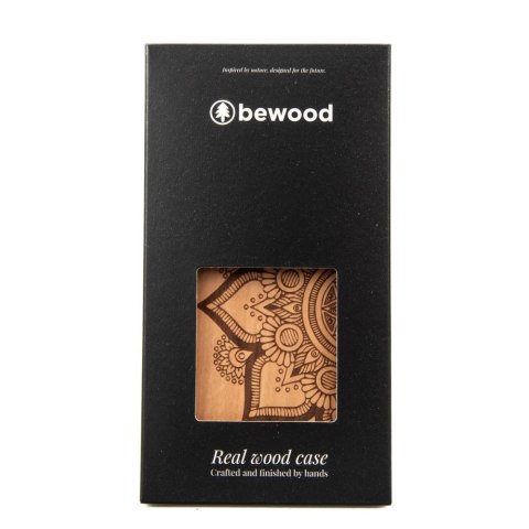 Etui Bewood Mandala Jabłoń drewniane na iPhone 14 Plus - jasnobrązowe Etui Bewood Mandala Jabłoń drewniane na iPhone 14 Plus - jasnobrązowe