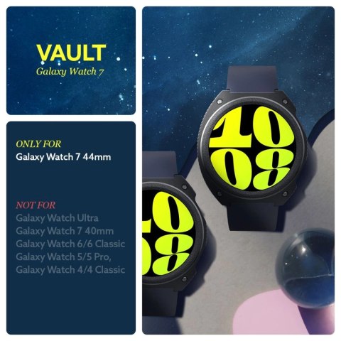 Etui Caseology Vault na Samsung Galaxy Watch 7 (44 mm) - czarny mat Etui Caseology Vault na Samsung Galaxy Watch 7 (44 mm) - czarny mat