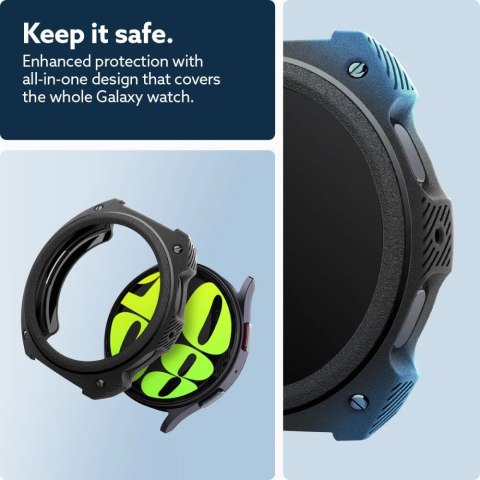 Etui Caseology Vault na Samsung Galaxy Watch 7 (44 mm) - czarny mat Etui Caseology Vault na Samsung Galaxy Watch 7 (44 mm) - czarny mat