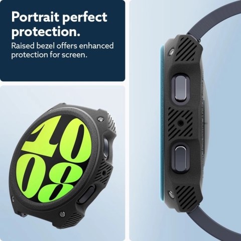 Etui Caseology Vault na Samsung Galaxy Watch 7 (44 mm) - czarny mat Etui Caseology Vault na Samsung Galaxy Watch 7 (44 mm) - czarny mat