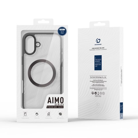 Etui Dux Ducis Aimo Mag z MagSafe na iPhone 16 Plus - czarne Etui Dux Ducis Aimo Mag z MagSafe na iPhone 16 Plus - czarne