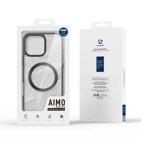 Etui Dux Ducis Aimo Mag z MagSafe na iPhone 16 Pro Max - czarne Etui Dux Ducis Aimo Mag z MagSafe na iPhone 16 Pro Max - czarne