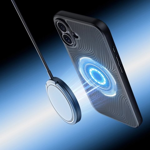 Etui Dux Ducis Aimo Mag z MagSafe na iPhone 16 - czarne Etui Dux Ducis Aimo Mag z MagSafe na iPhone 16 - czarne