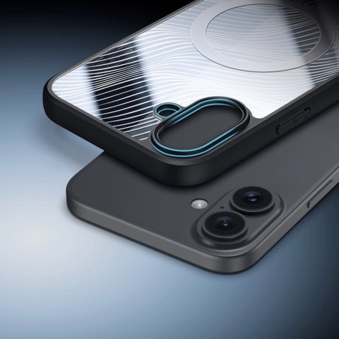 Etui Dux Ducis Aimo Mag z MagSafe na iPhone 16 - czarne Etui Dux Ducis Aimo Mag z MagSafe na iPhone 16 - czarne