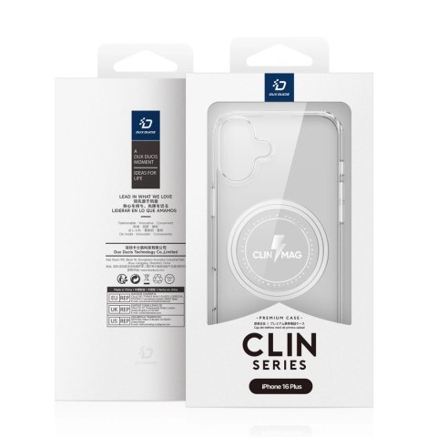 Etui Dux Ducis Clin Mag z MagSafe na iPhone 16 Plus - przezroczyste Etui Dux Ducis Clin Mag z MagSafe na iPhone 16 Plus - przezroczyste