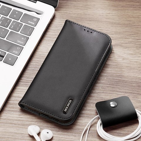 Etui Dux Ducis Hivo na iPhone 16 Pro Max z klapką i ochroną RFID - czarne