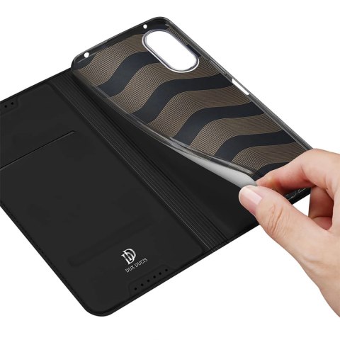 Etui Dux Ducis Skin Pro na Sony Xperia 10 VI z klapką i miejscem na kartę - czarne Etui Dux Ducis Skin Pro na Sony Xperia 10 VI z klapką i miejscem na kartę - czarne