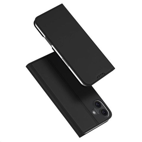 Etui Dux Ducis Skin Pro na iPhone 16 Plus z klapką i miejscem na kartę - czarne Etui Dux Ducis Skin Pro na iPhone 16 Plus z klapką i miejscem na kartę - czarne