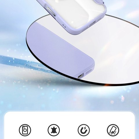 Etui Dux Ducis Skin X Pro na iPhone 16 Pro Max z MagSafe i klapką - fioletowe Etui Dux Ducis Skin X Pro na iPhone 16 Pro Max z MagSafe i klapką - fioletowe
