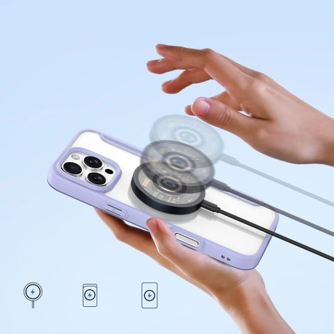 Etui Dux Ducis Skin X Pro na iPhone 16 Pro Max z MagSafe i klapką - fioletowe Etui Dux Ducis Skin X Pro na iPhone 16 Pro Max z MagSafe i klapką - fioletowe