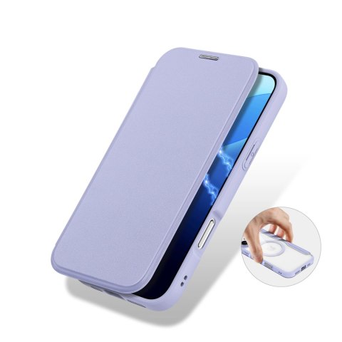 Etui Dux Ducis Skin X Pro na iPhone 16 Pro Max z MagSafe i klapką - fioletowe Etui Dux Ducis Skin X Pro na iPhone 16 Pro Max z MagSafe i klapką - fioletowe