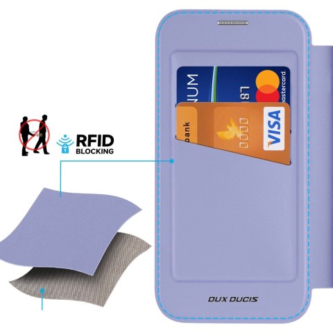 Etui Dux Ducis Skin X Pro na iPhone 16 Pro Max z MagSafe i klapką - fioletowe Etui Dux Ducis Skin X Pro na iPhone 16 Pro Max z MagSafe i klapką - fioletowe