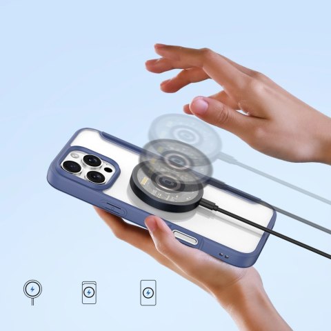 Etui Dux Ducis Skin X Pro na iPhone 16 Pro Max z MagSafe i klapką - niebieskie Etui Dux Ducis Skin X Pro na iPhone 16 Pro Max z MagSafe i klapką - niebieskie