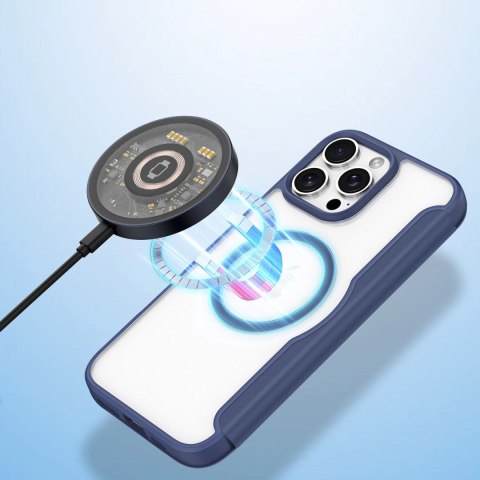 Etui Dux Ducis Skin X Pro na iPhone 16 Pro Max z MagSafe i klapką - niebieskie Etui Dux Ducis Skin X Pro na iPhone 16 Pro Max z MagSafe i klapką - niebieskie