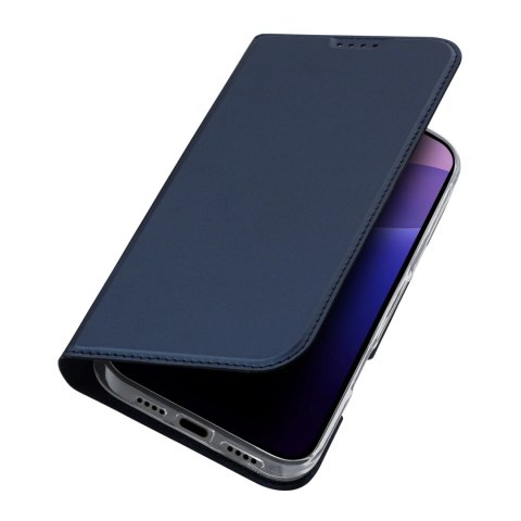 Etui Dux Ducis Skin Pro na iPhone 16 Pro Max z klapką i miejscem na kartę - niebieskie Etui Dux Ducis Skin Pro na iPhone 16 Pro Max z klapką i miejscem na kartę - niebieskie