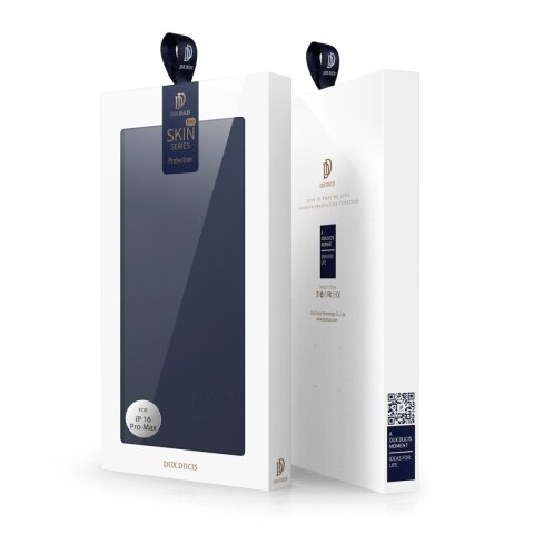 Etui Dux Ducis Skin Pro na iPhone 16 Pro Max z klapką i miejscem na kartę - niebieskie Etui Dux Ducis Skin Pro na iPhone 16 Pro Max z klapką i miejscem na kartę - niebieskie