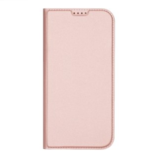 Etui Dux Ducis Skin Pro na iPhone 16 Pro z klapką i miejscem na kartę - różowe