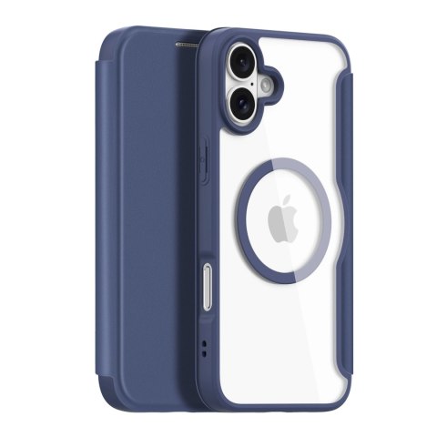 Etui Dux Ducis Skin X Pro na iPhone 16 z MagSafe i klapką - niebieskie Etui Dux Ducis Skin X Pro na iPhone 16 z MagSafe i klapką - niebieskie