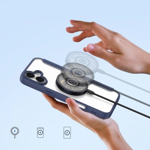 Etui Dux Ducis Skin X Pro na iPhone 16 z MagSafe i klapką - niebieskie Etui Dux Ducis Skin X Pro na iPhone 16 z MagSafe i klapką - niebieskie