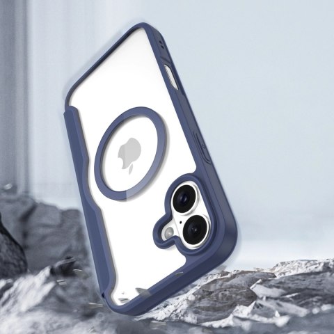 Etui Dux Ducis Skin X Pro na iPhone 16 z MagSafe i klapką - niebieskie Etui Dux Ducis Skin X Pro na iPhone 16 z MagSafe i klapką - niebieskie