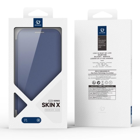 Etui Dux Ducis Skin X Pro na iPhone 16 z MagSafe i klapką - niebieskie Etui Dux Ducis Skin X Pro na iPhone 16 z MagSafe i klapką - niebieskie