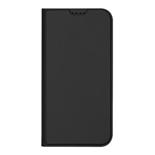 Etui Dux Ducis Skin Pro na iPhone 16 z klapką i miejscem na kartę - czarne
