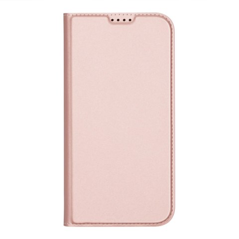 Etui Dux Ducis Skin Pro na iPhone 16 z klapką i miejscem na kartę - różowe