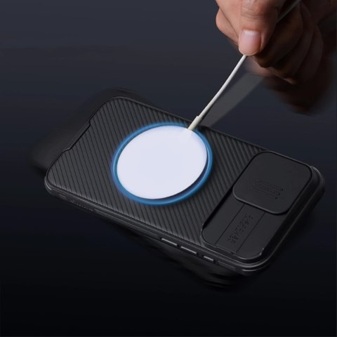 Etui Nillkin CamShield Pro Magnetic Case na iPhone 16 Pro - czarne Etui Nillkin CamShield Pro Magnetic Case na iPhone 16 Pro - czarne