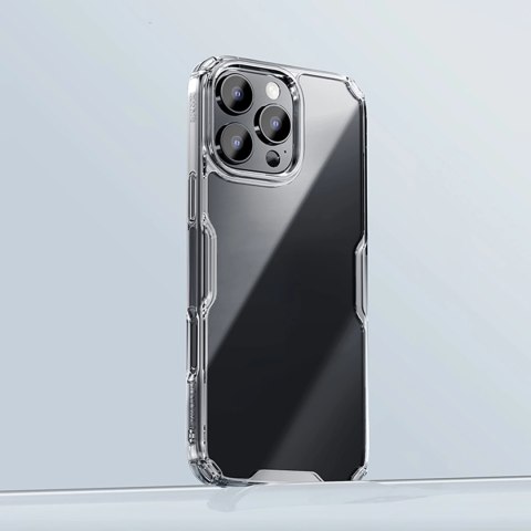 Etui Nillkin Nature Pro Case na iPhone 16 Pro Max - przezroczysto-białe Etui Nillkin Nature Pro Case na iPhone 16 Pro Max - przezroczysto-białe