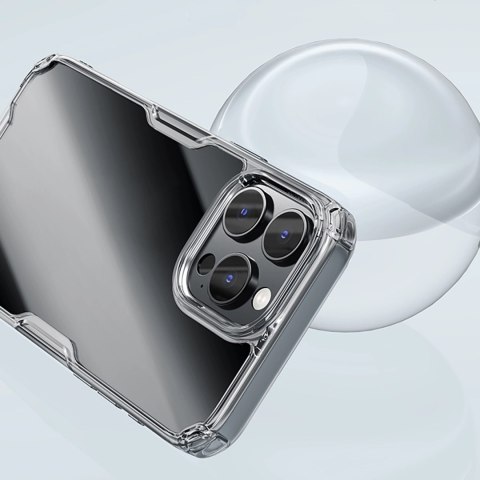 Etui Nillkin Nature Pro Case na iPhone 16 Pro Max - przezroczysto-białe Etui Nillkin Nature Pro Case na iPhone 16 Pro Max - przezroczysto-białe