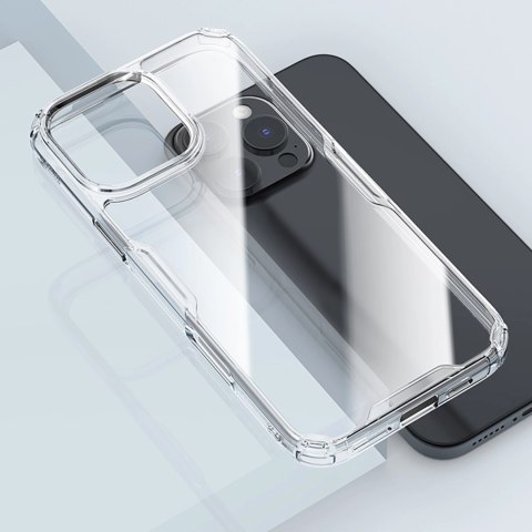 Etui Nillkin Nature Pro Case na iPhone 16 Pro Max - przezroczysto-białe Etui Nillkin Nature Pro Case na iPhone 16 Pro Max - przezroczysto-białe